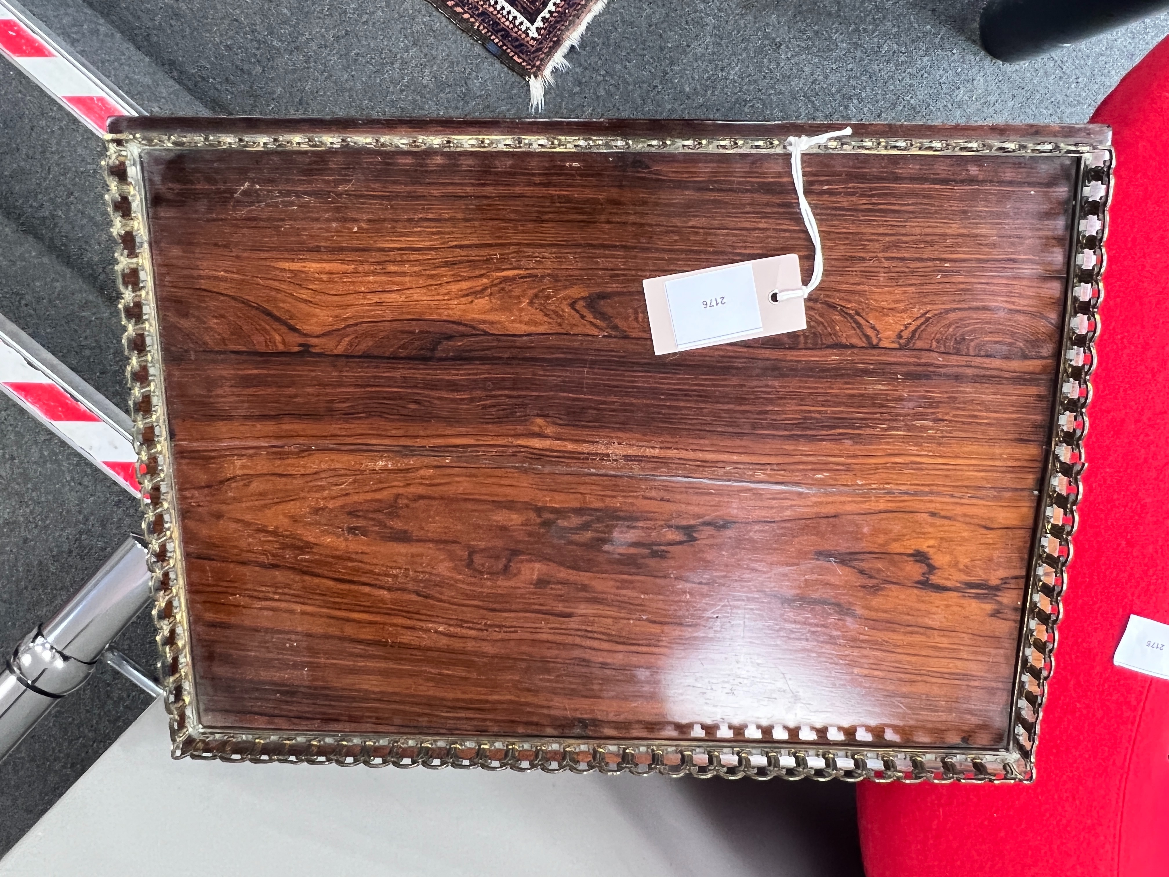 An early Victorian rosewood etagere